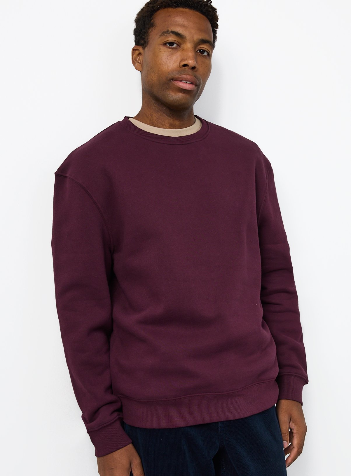 Dark Red Ultimate Crew Neck Sweatshirt M - Image 1 thumbnail